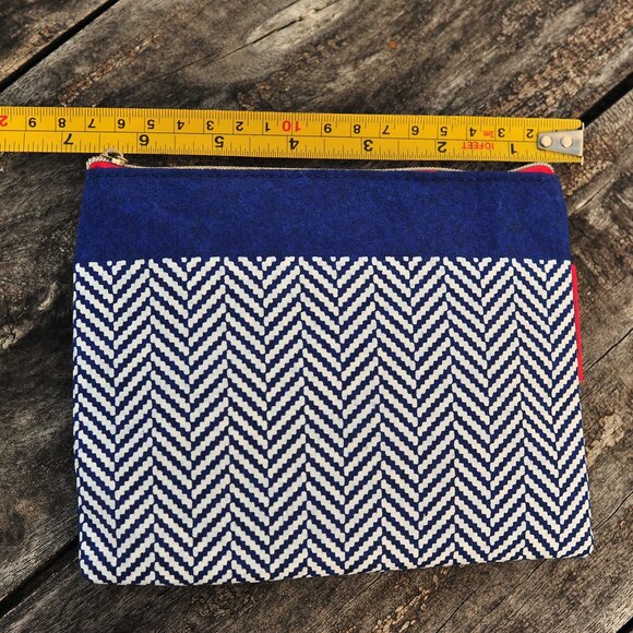 3pcs Kit Felt Carry On Purse Travel Bag Sleep Mask Pen Compact Essentials - Picture 4 of 6